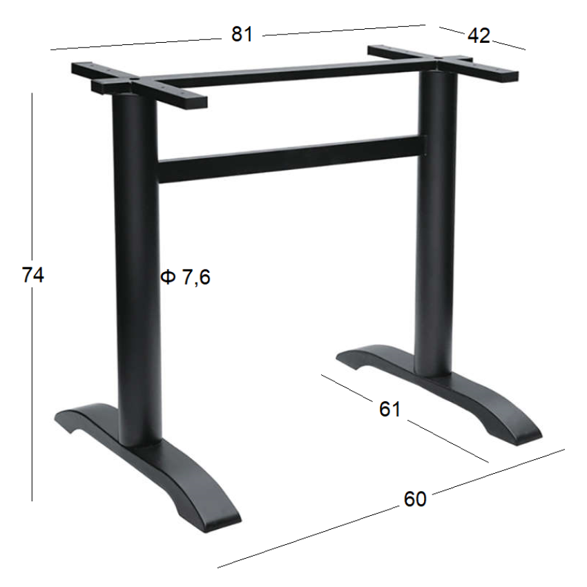 ASTOR 60Χ61Χ74εκ.ΜΑΚΡ/ΝΗ ΒΑΣΗ ΜΑΝΤΕΜΙ
