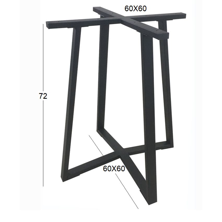 BISTRO 60X60X72εκ. ΒΑΣΗ ΜΕΤΑΛΛΙΚΗ ΜΕ ΡΕΓ/ΡΟΥΣ