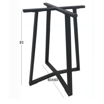 BISTRO ΜΕΣΑΙΟΥ ΥΨΟΥΣ 60X60X93εκ. ΒΑΣΗ ΜΕΤΑΛΛΙΚΗ ΜΕ ΡΕΓ/ΡΟΥΣ