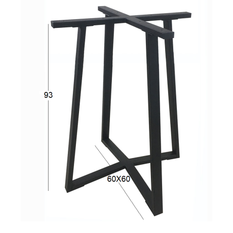 BISTRO ΜΕΣΑΙΟΥ ΥΨΟΥΣ 60X60X93εκ. ΒΑΣΗ ΜΕΤΑΛΛΙΚΗ ΜΕ ΡΕΓ/ΡΟΥΣ