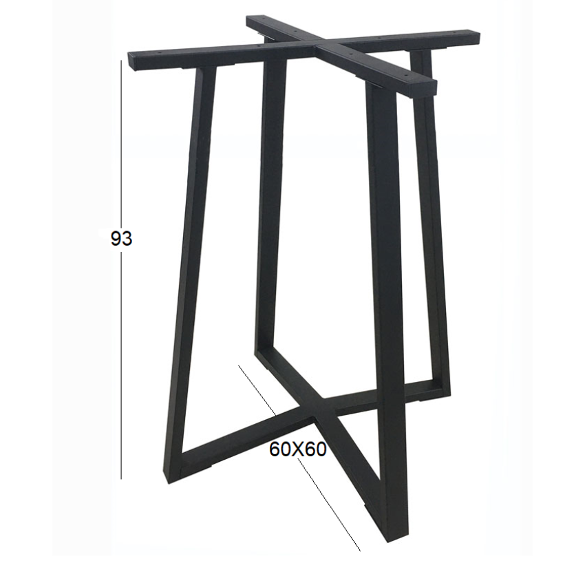 BISTRO ΜΕΣΑΙΟΥ ΥΨΟΥΣ 60X60X93εκ. ΒΑΣΗ ΜΕΤΑΛΛΙΚΗ ΜΕ ΡΕΓ/ΡΟΥΣ