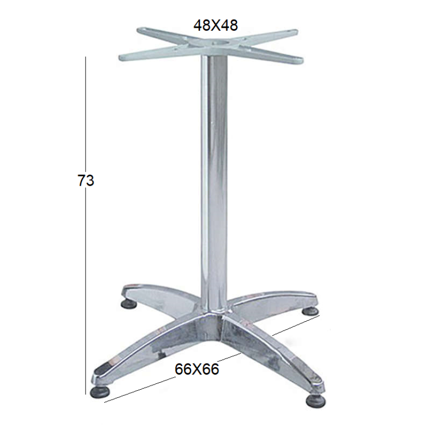 4ΝΥΧΗ ΒΑΣΗ ΑΛΟΥΜΙΝΙΟΥ 68Χ68Χ72εκ. ΜΕ ΡΕΓΟΥΛΑΤΟΡΟΥΣ 4ΝΥΧΗ ΒΑΣΗ ΑΛΟΥΜΙΝΙΟΥ 68Χ68Χ72εκ. ΜΕ ΡΕΓΟΥΛΑΤΟΡΟΥΣ