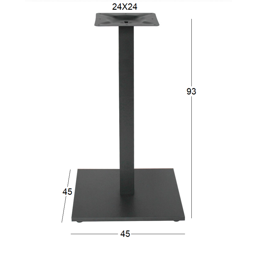 FLAT PROMO ΜΕΣΑΙΟΥ ΥΨΟΥΣ 45Χ45Χ93εκ. ΜΕΤΑΛΛΙΚΗ ΜΕ ΡΕΓ/ΡΟΥΣ