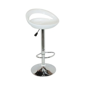 Σκαμπό Μπάρ 2τμχ Bar18 Λευκό Abs 47x41x98εκ.