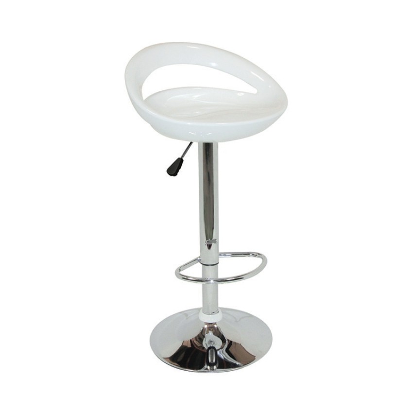 Σκαμπό Μπάρ 2τμχ Bar18 Λευκό Abs 47x41x98εκ.