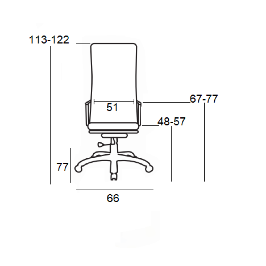 Πολυθρόνα Γραφείου Πολυτέλεια Εργασίας με Επεκτεινόμενο Υποπόδιο 70x75x120