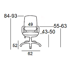 A1850 SW ΛΕΥΚΟ/ΜΑΥΡΟ MESH ΠΟΛΥΘΡΟΝΑ ΓΡΑΦΕΙΟΥ