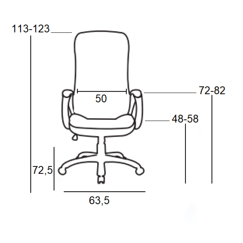 A8990 ΜΑΥΡO PU ΠΟΛΥΘΡΟΝΑ ΓΡΑΦΕΙΟΥ