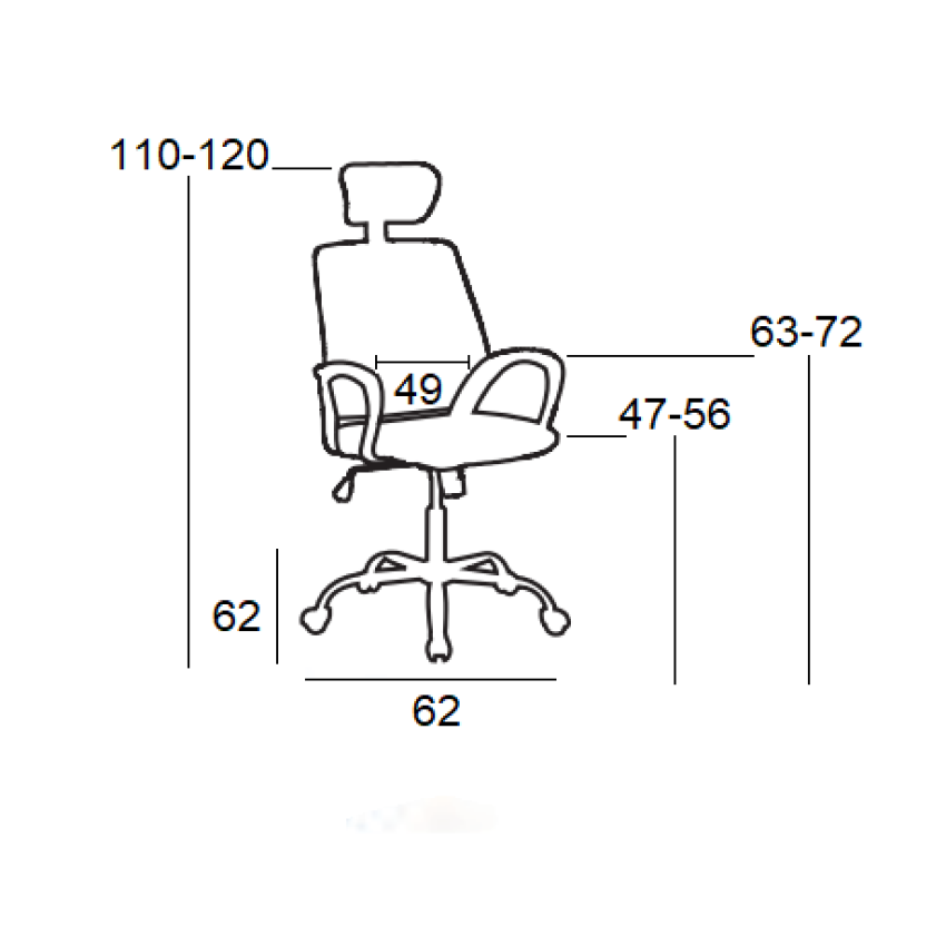 A4350 ΜΑΥΡΗ ΠΟΛΥΘΡΟΝΑ ΓΡΑΦΕΙΟΥ