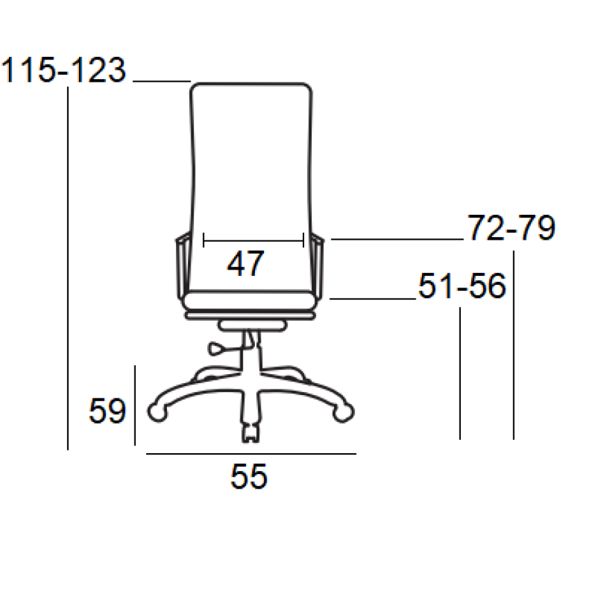 A7800 ΜΑΥΡΗ ΠΟΛΥΘΡΟΝΑ ΓΡΑΦΕΙΟΥ