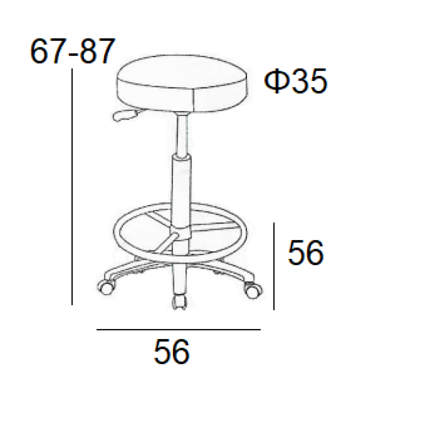 Σκαμπό Μπάρ 2τμχ ST100 Μαύρο Pu 54x54x88εκ. Σκαμπό Μπάρ 2τμχ ST100 Μαύρο Pu 54x54x88εκ.