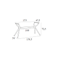 AIR ΒΑΣΗ TAUPE XL 158,5X58X72,5εκ.  ΠΟΛ/ΝΙΟΥ