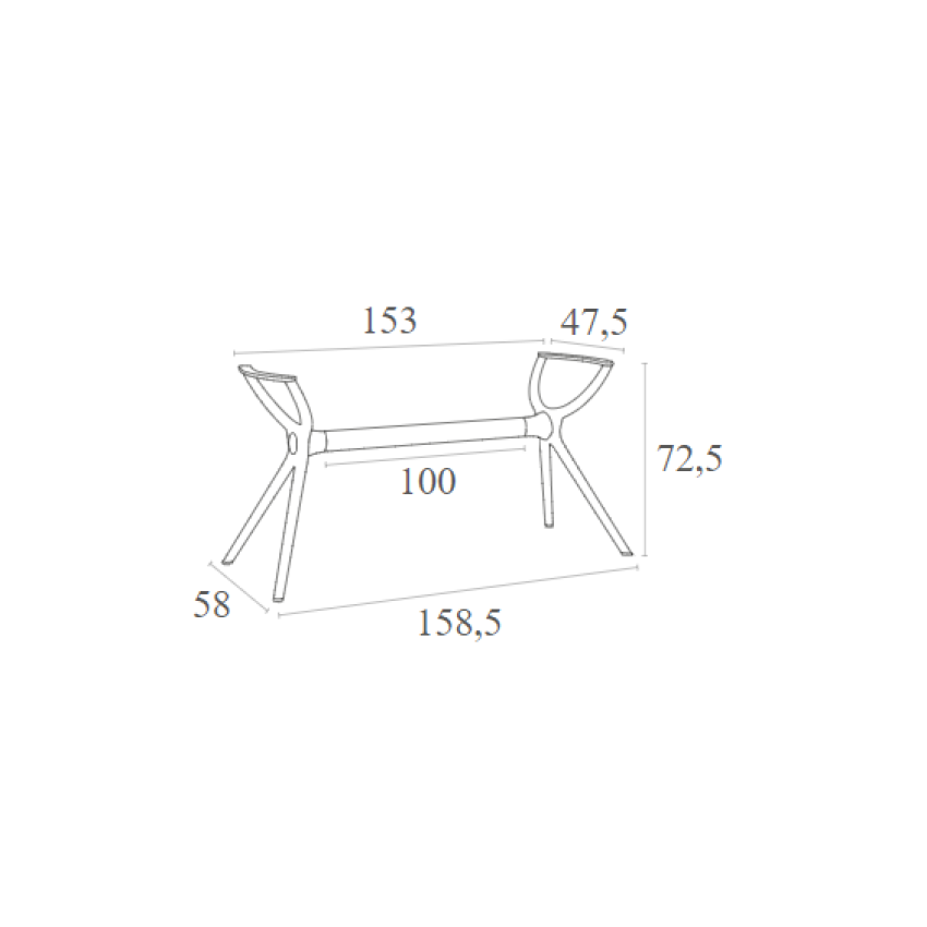 AIR ΒΑΣΗ TAUPE XL 158,5X58X72,5εκ.  ΠΟΛ/ΝΙΟΥ