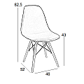 Καρέκλα Τραπεζαρίας Ξύλινη 4τμχ Loft Λευκό PP 46x55x81εκ.