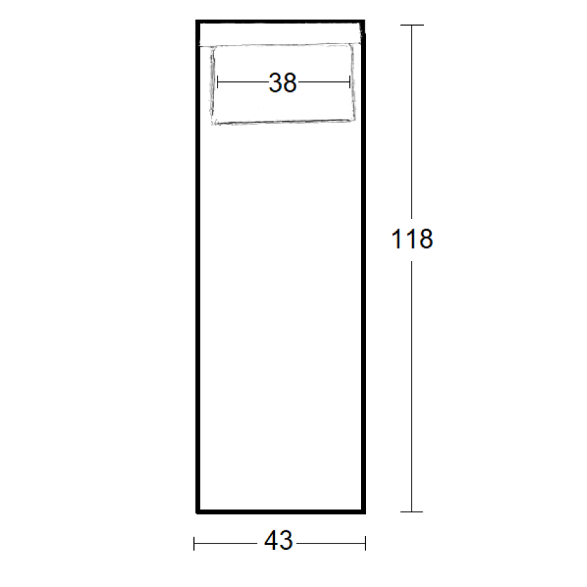 TORINO Υφασμάτινο Μαξιλάρι Εκρού για Σεζλόνγκ