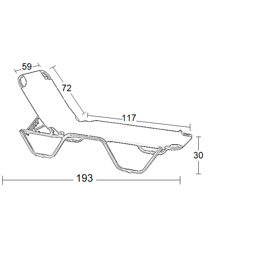 Ξαπλώστρα αλουμινίου off white Απαλή Αίγλη Ξαπλώστρα Αλουμινίου - Off White 25Χ25Χ1,5