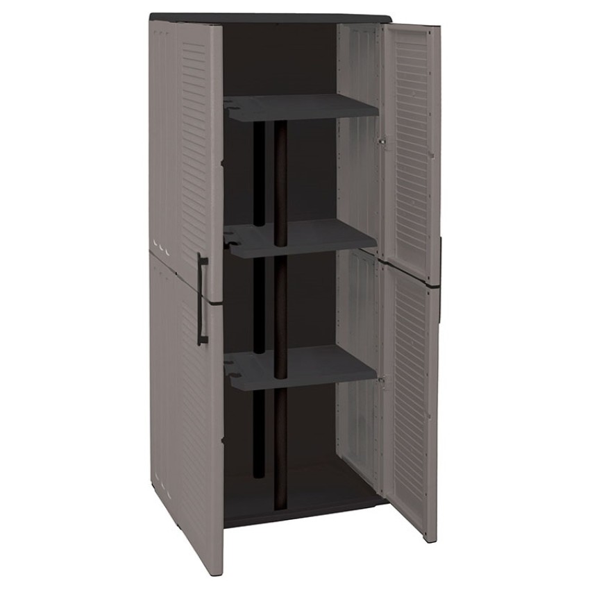 Ντουλάπα Πλαστική Ιταλίας Διφυλλη/Χωρισμα/3 Ράφια 68X37X163εκ. Ντουλάπα Πλαστική Ιταλίας Διφυλλη/Χωρισμα/3 Ράφια 68X37X163εκ.