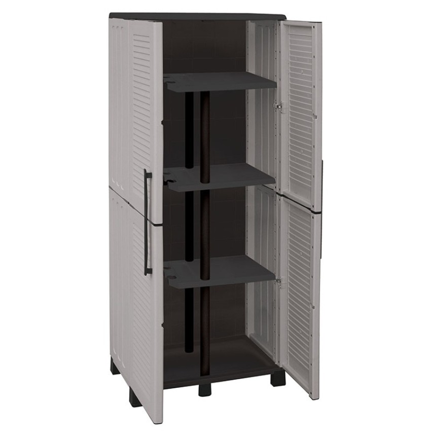 Ντουλάπα Πλαστική Ιταλίας - Δίφυλλη/Χώρισμα/3 Ράφια 68X37X169εκ. Ντουλάπα Πλαστική Ιταλίας - Δίφυλλη/Χώρισμα/3 Ράφια 68X37X169εκ.