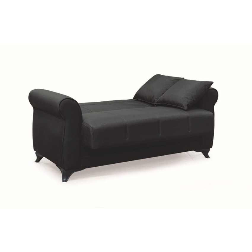 LENA BLACK ΥΦΑΣΜΑ 2ΘΕΣΙΟΣ ΚΑΝΑΠΕΣ/ΚΡΕΒΑΤΙ ΜΕ ΑΠΟΘ.ΧΩΡΟ 150Χ80εκ. LENA BLACK ΥΦΑΣΜΑ 2ΘΕΣΙΟΣ ΚΑΝΑΠΕΣ/ΚΡΕΒΑΤΙ ΜΕ ΑΠΟΘ.ΧΩΡΟ 150Χ80εκ.