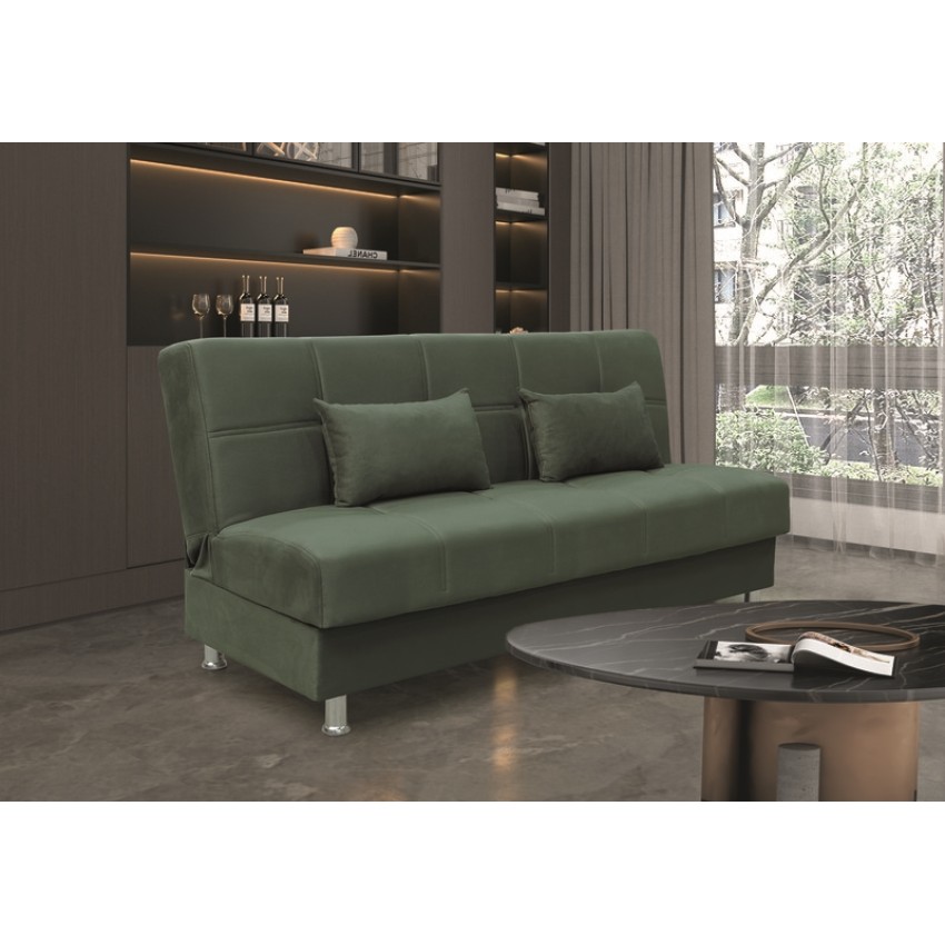 FELINA GREEN ΥΦΑΣΜΑ 3ΘΕΣΙΟΣ ΚΑΝΑΠΕΣ/ΚΡΕΒΑΤΙ ΜΕ ΑΠΟΘ.ΧΩΡΟ 180X90εκ. FELINA GREEN ΥΦΑΣΜΑ 3ΘΕΣΙΟΣ ΚΑΝΑΠΕΣ/ΚΡΕΒΑΤΙ ΜΕ ΑΠΟΘ.ΧΩΡΟ 180X90εκ.