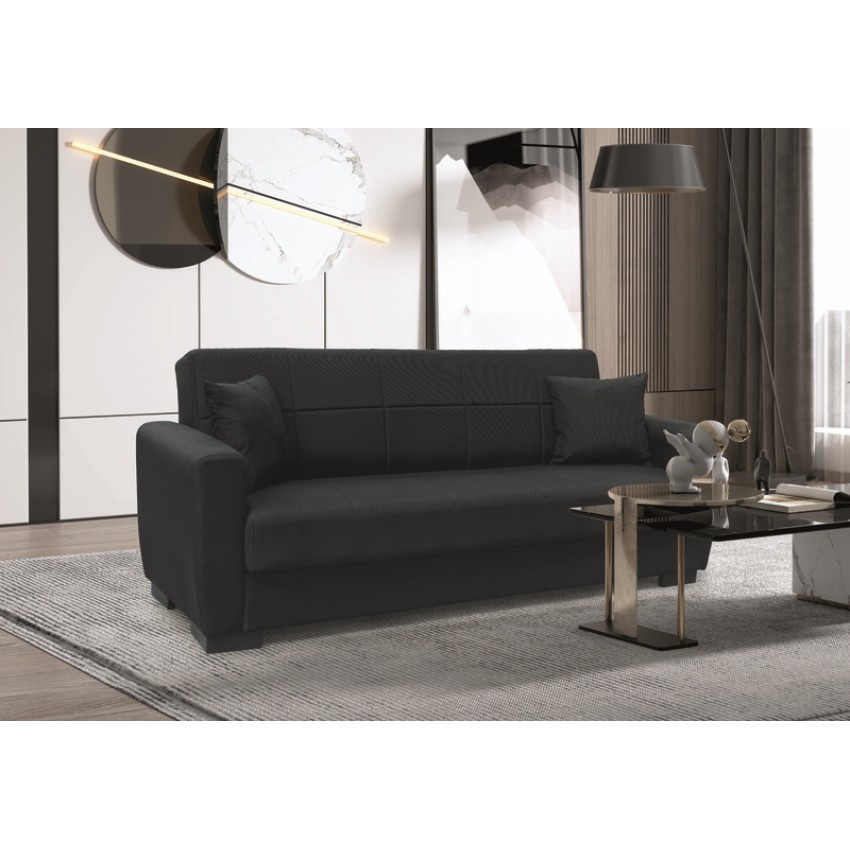 ANIMA BLACK ΥΦΑΣΜΑ 3ΘΕΣΙΟΣ ΚΑΝΑΠΕΣ/ΚΡΕΒΑΤΙ ΜΕ ΑΠΟΘ.ΧΩΡΟ 210X80εκ. ANIMA BLACK ΥΦΑΣΜΑ 3ΘΕΣΙΟΣ ΚΑΝΑΠΕΣ/ΚΡΕΒΑΤΙ ΜΕ ΑΠΟΘ.ΧΩΡΟ 210X80εκ.