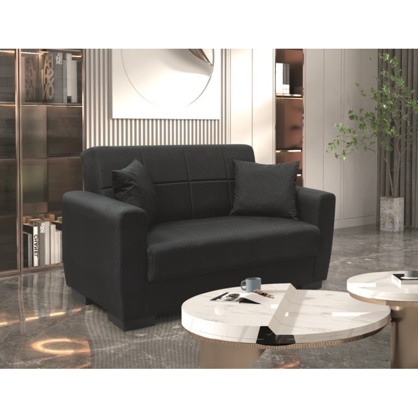 ANIMA BLACK ΥΦΑΣΜΑ 2ΘΕΣΙΟΣ ΚΑΝΑΠΕΣ/ΚΡΕΒΑΤΙ ΜΕ ΑΠΟΘ.ΧΩΡΟ 150Χ80εκ. ANIMA BLACK ΥΦΑΣΜΑ 2ΘΕΣΙΟΣ ΚΑΝΑΠΕΣ/ΚΡΕΒΑΤΙ ΜΕ ΑΠΟΘ.ΧΩΡΟ 150Χ80εκ.