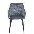 SIENA GREY VELVET ΥΦΑΣΜΑ ΠΟΛΥΘΡΟΝΑ ΜΕΤΑΛΛΙΚΗ