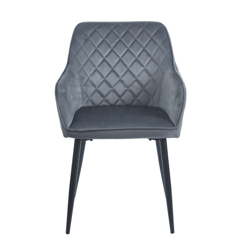 SIENA GREY VELVET ΥΦΑΣΜΑ ΠΟΛΥΘΡΟΝΑ ΜΕΤΑΛΛΙΚΗ