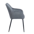 SIENA GREY VELVET ΥΦΑΣΜΑ ΠΟΛΥΘΡΟΝΑ ΜΕΤΑΛΛΙΚΗ