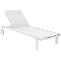 CASABLANCA ΞΑΠΛΩΣΤΡΑ WHITE/WHITE ΑΛΟΥΜ-ΠΟΛ/ΝΙΟΥ