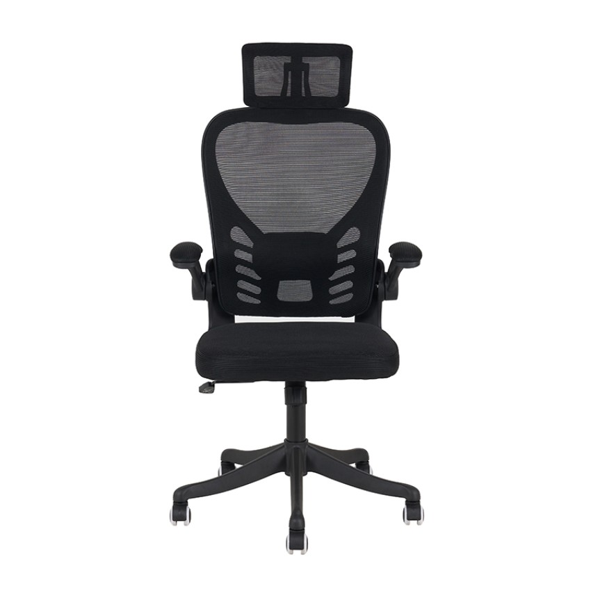 A6225 ΜΑΥΡO MESH ΠΟΛΥΘΡΟΝΑ ΓΡΑΦΕΙΟΥ