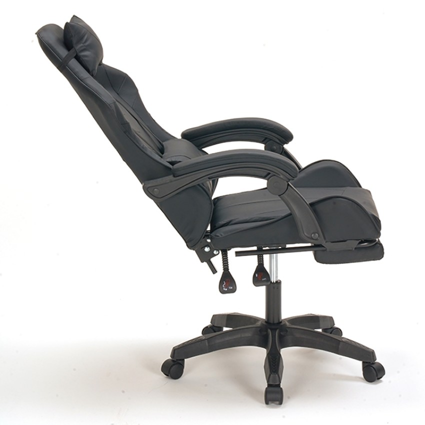 A9937 ΜΑΥΡΟ PVC ΠΟΛΥΘΡΟΝΑ GAMING/ΜΕ ΥΠΟΠΟΔΙΟ