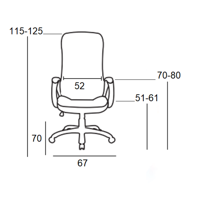 A9939 ΜΑΥΡΟ PVC ΠΟΛΥΘΡΟΝΑ ΓΡΑΦΕΙΟΥ