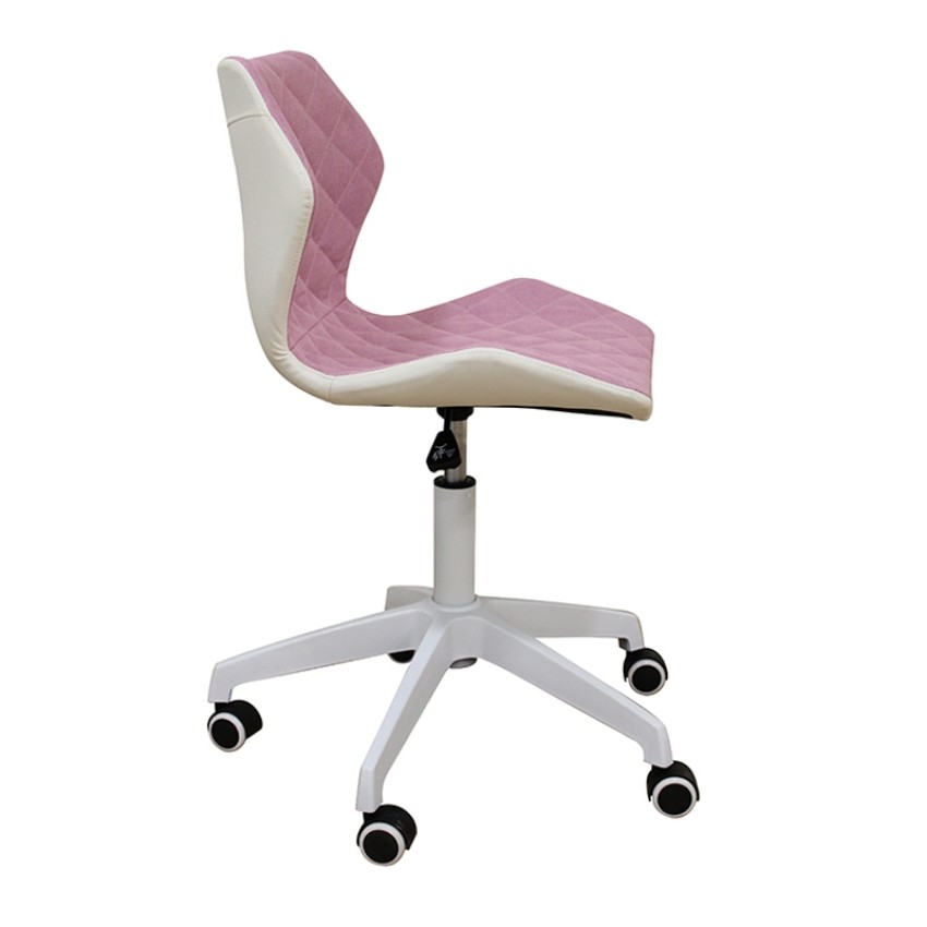 A1700-W ΛΕΥΚΟ/ΡΟΖ ΥΦΑΣΜΑ ΚΑΡΕΚΛΑ ΓΡΑΦΕΙΟΥ