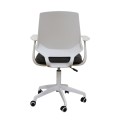 Πολυθρόνα Γραφείου A1150-W με Λευκή Πλάτη και Γκρι Υφασμάτινη Έδρα - Minimal Σχεδιασμός Πολυθρόνα Γραφείου A1150-W με Λευκή Πλάτη και Γκρι Υφασμάτινη Έδρα - Minimal Σχεδιασμός