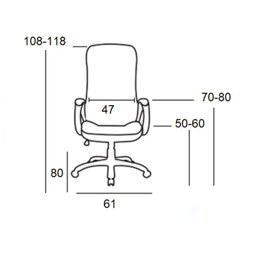A9948 ΜΑΥΡO PU ΠΟΛΥΘΡΟΝΑ ΓΡΑΦΕΙΟΥ