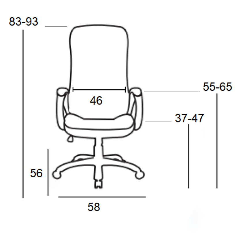 A9942 ΜΑΥΡΟ PVC ΠΟΛΥΘΡΟΝΑ ΓΡΑΦΕΙΟΥ