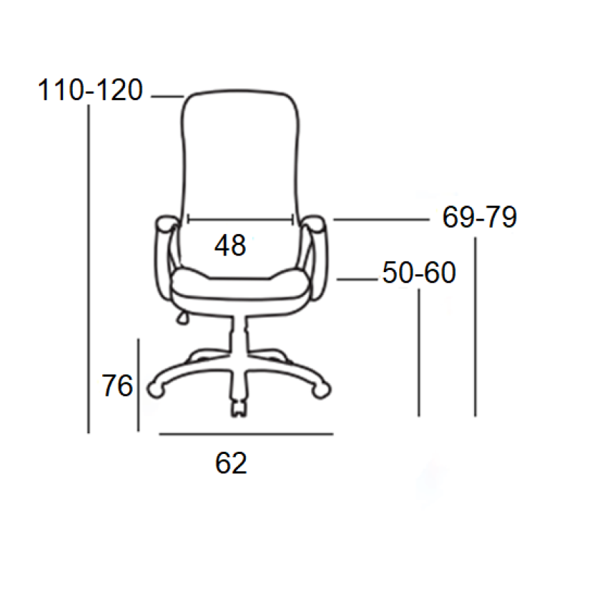 A9947 ΜΑΥΡO PU ΠΟΛΥΘΡΟΝΑ ΓΡΑΦΕΙΟΥ