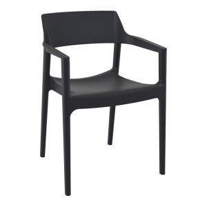 TULUM BLACK ΠΟΛΥΘΡΟΝΑ ΠΟΛ/ΝΙΟΥ 55X52X79εκ.