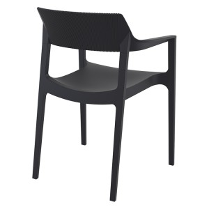 TULUM BLACK ΠΟΛΥΘΡΟΝΑ ΠΟΛ/ΝΙΟΥ 55X52X79εκ.