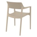 TULUM TAUPE ΠΟΛΥΘΡΟΝΑ ΠΟΛ/ΝΙΟΥ 55X52X79εκ.