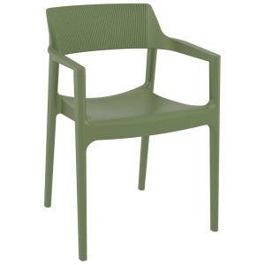 TULUM OLIVE GREEN ΠΟΛΥΘΡΟΝΑ ΠΟΛ/ΝΙΟΥ 55X52X79εκ.