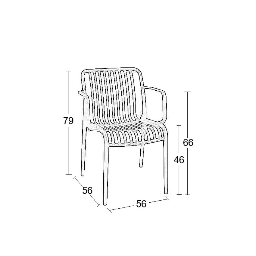 PARMA-S LIGHT OLIVE ΠΟΛΥΘΡΟΝΑ ΠΟΛ/ΝΙΟΥ 56X56X79εκ.