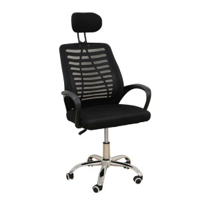 A9951 ΜΑΥΡΗ ΠΟΛΥΘΡΟΝΑ ΓΡΑΦΕΙΟΥ 59X61X42-108/51-120εκ.