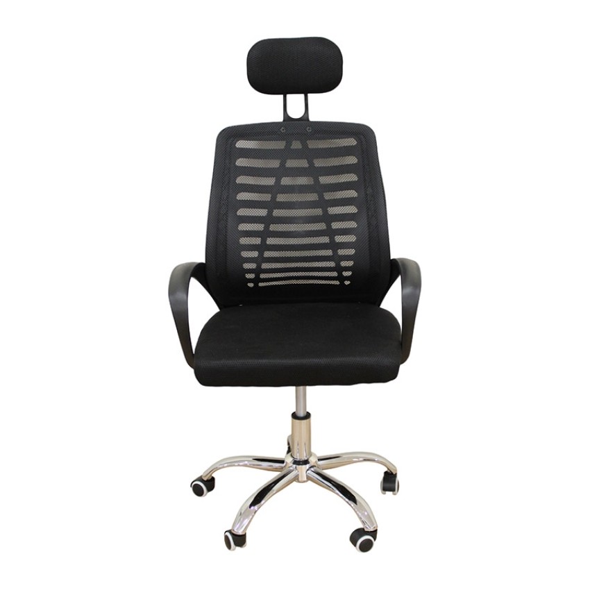 A9951 ΜΑΥΡΗ ΠΟΛΥΘΡΟΝΑ ΓΡΑΦΕΙΟΥ 59X61X42-108/51-120εκ.