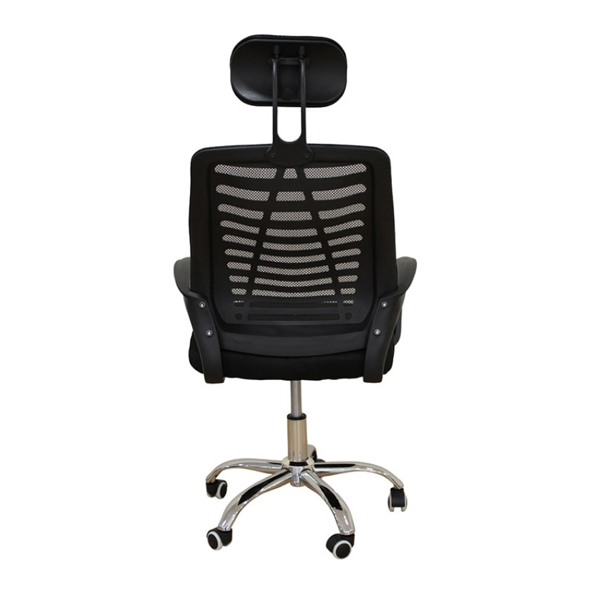 A9951 ΜΑΥΡΗ ΠΟΛΥΘΡΟΝΑ ΓΡΑΦΕΙΟΥ 59X61X42-108/51-120εκ.