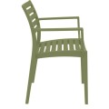 ARTEMIS OLIVE GREEN ΠΟΛΥΘΡΟΝΑ ΠΟΛ/ΝΙΟΥ 58X58X83.5εκ.