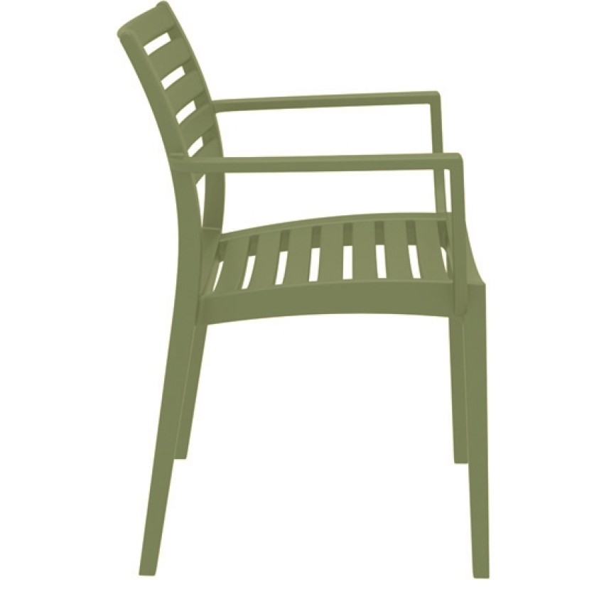 ARTEMIS OLIVE GREEN ΠΟΛΥΘΡΟΝΑ ΠΟΛ/ΝΙΟΥ 58X58X83.5εκ.