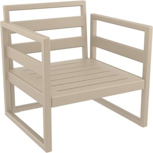 MYKONOS ΠΟΛΥΘΡΟΝΑ TAUPE ΧΩΡΙΣ ΜΑΞ. 73X72X75εκ. ΠΟΛ/ΝΙΟΥ