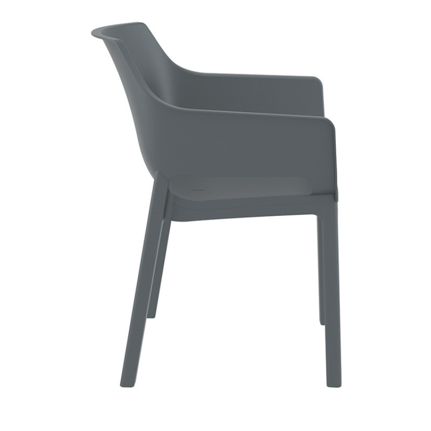DORA DARK GREY ΠΟΛΥΘΡΟΝΑ ΠΟΛ/ΝΙΟΥ 58X59X80εκ.